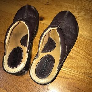Born Leather Clogs